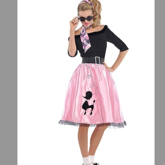 COSTUME- Sock Hop Dress with Jacket Size S - Picture 1 of 16